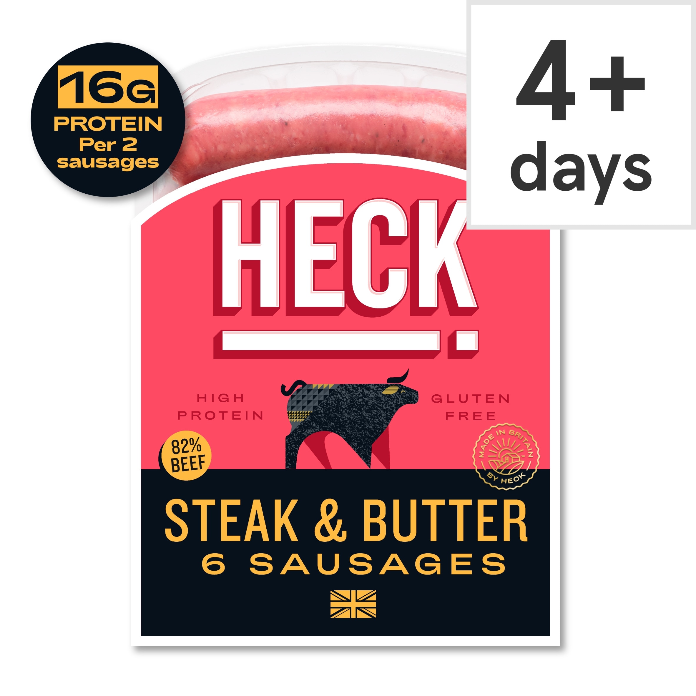 HECK Steak & Butter Beef Sausages 340g