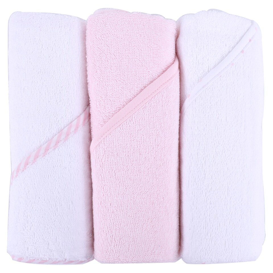 Fred&Flo 3 Pack Hooded Towel Pink