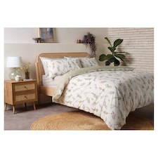 F&F Home Pressed Flowers Duvet Set Single