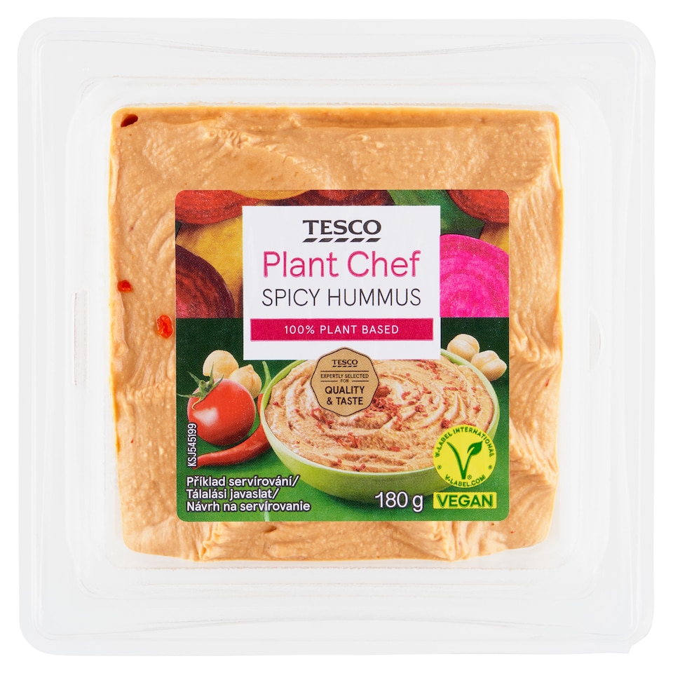 Tesco Plant Chef Spicy Hummus 180g