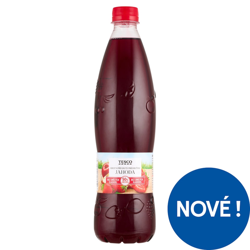 Tesco Strawberry Flavored Syrup 700ml