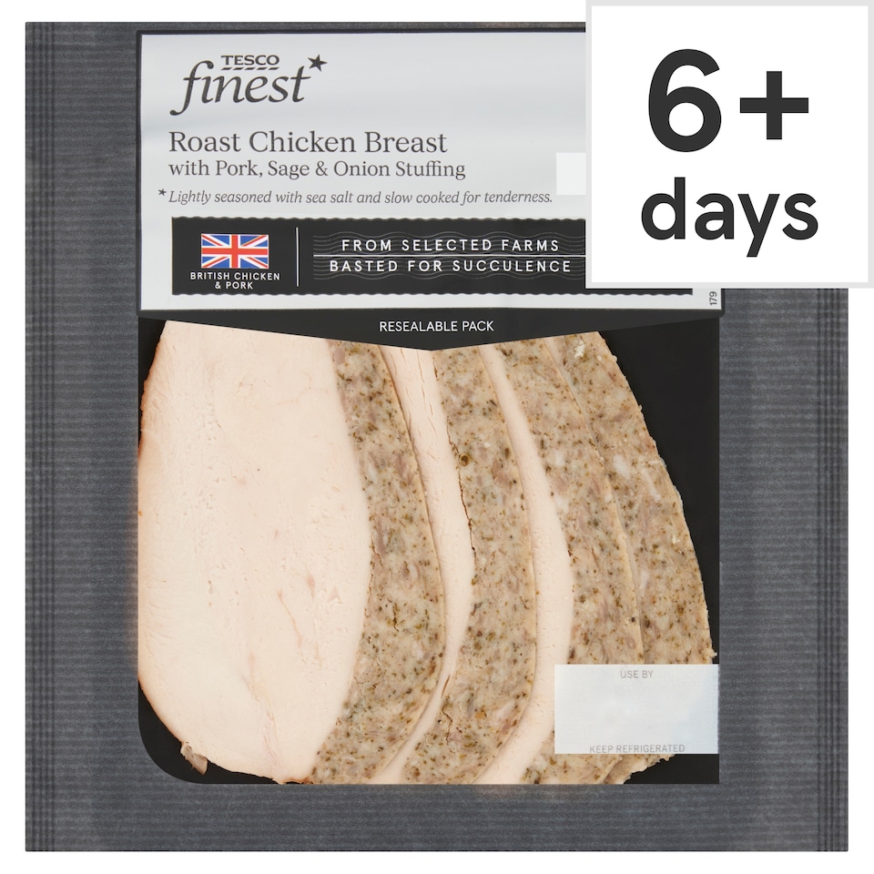 Tesco Finest Roast Chicken Breast with Pork, Sage & Onion Stuffing 120g