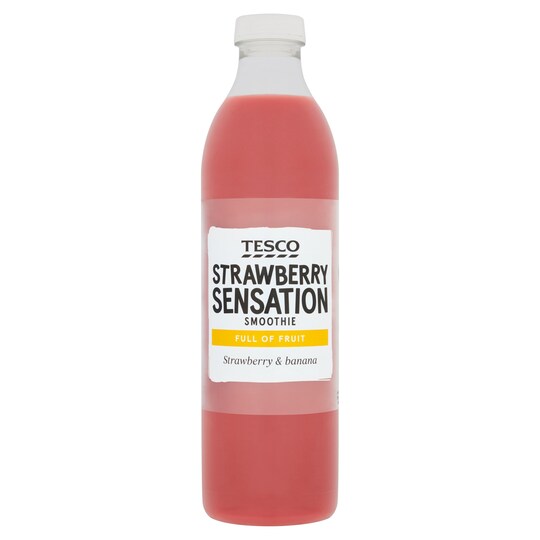 Tesco Strawberry Sensation Smoothie 750Ml Tesco Groceries