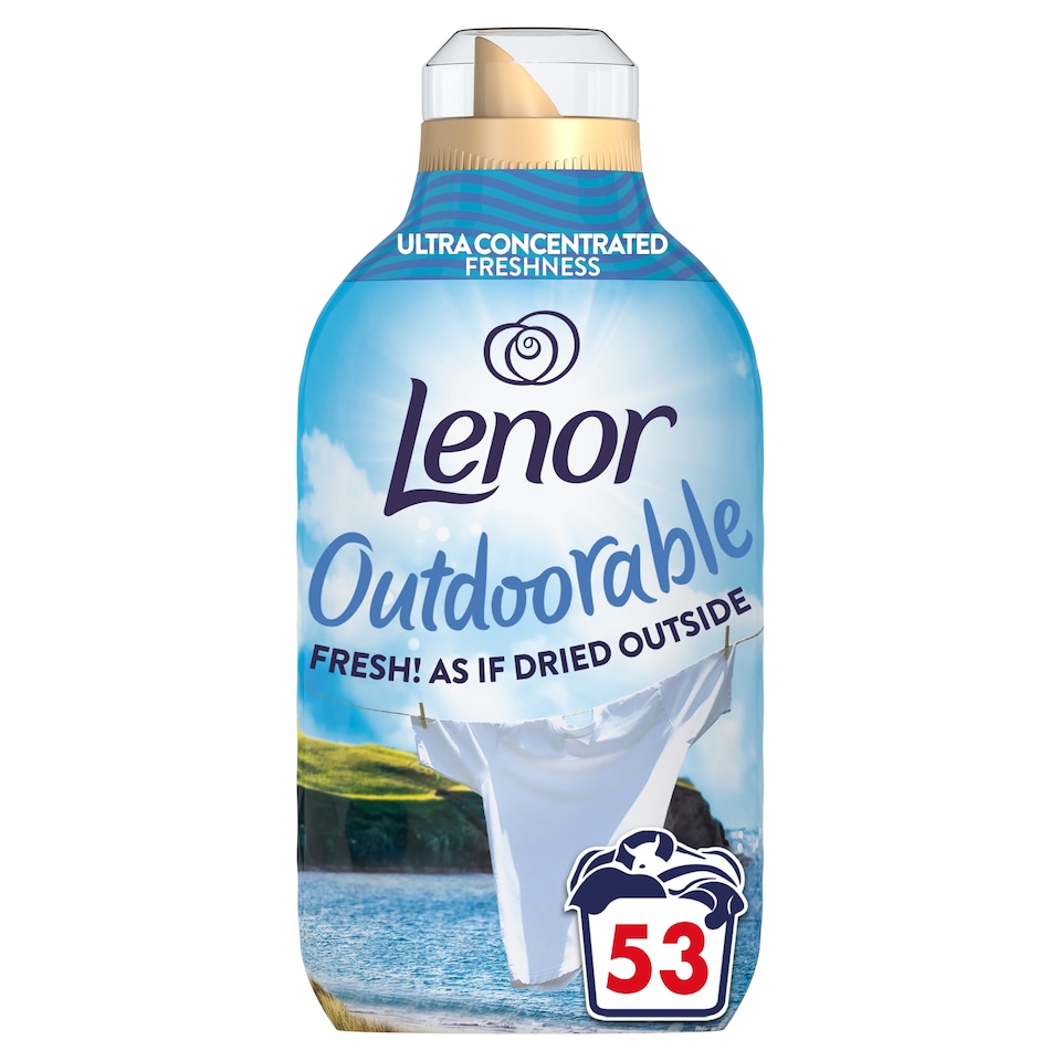 image 1 of Lenor Outdoorable Fabric Conditioner Sea Breeze Stroll 53 Washes 742ml