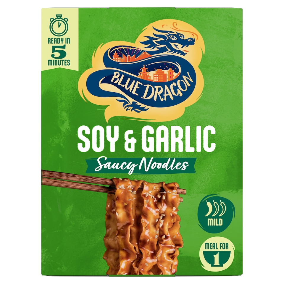 Blue Dragon Soy & Garlic Saucy Noodles 122g