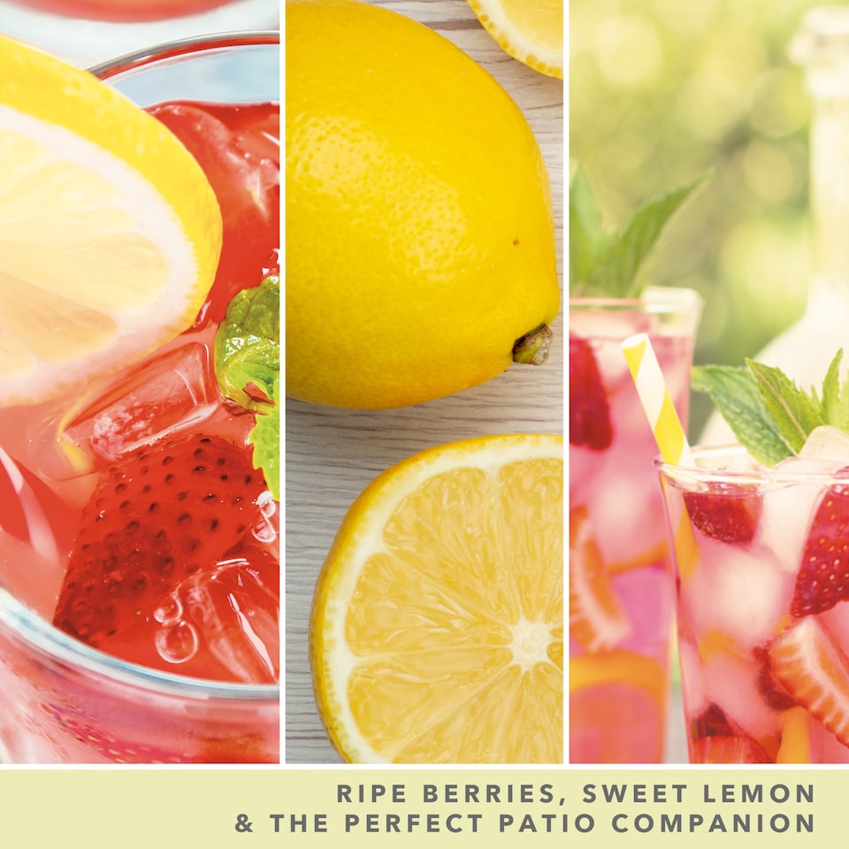 image 1 of Yankee Candle Signature Iced Berry Lemonade Medium Candle 368g