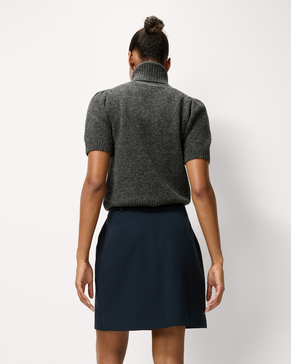 image 1 of F&F Tailored Mini Skirt in Navy