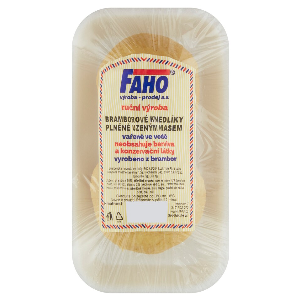 image 1 of Faho Potato Dumplings Filled with Smoked Meat 300g