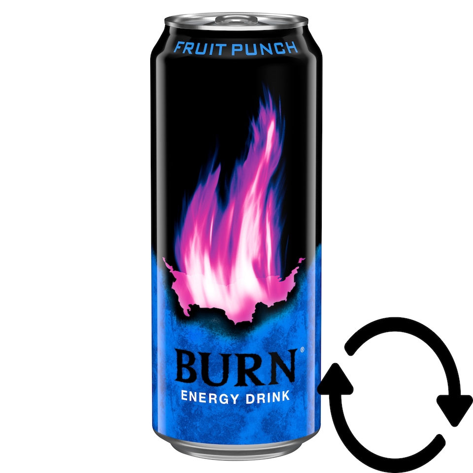 Burn Fruit Punch szénsavas vegyes gyümölcsízű ital, koffeinnel 250 ml
