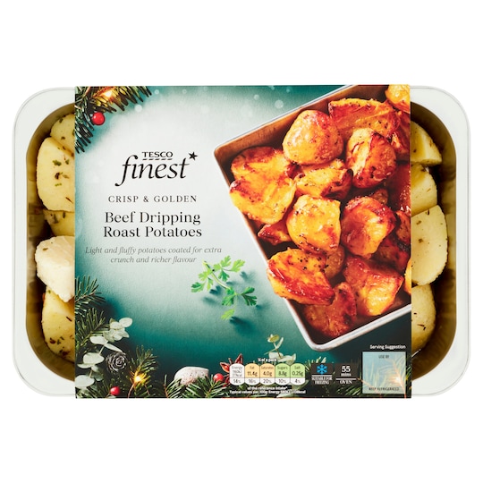 Tesco Finest Beef Dripping Roast Potatoes 800G Tesco Groceries