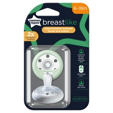 Tommee Tippee Breast-Like 6-18 Month Soother 2 Pack