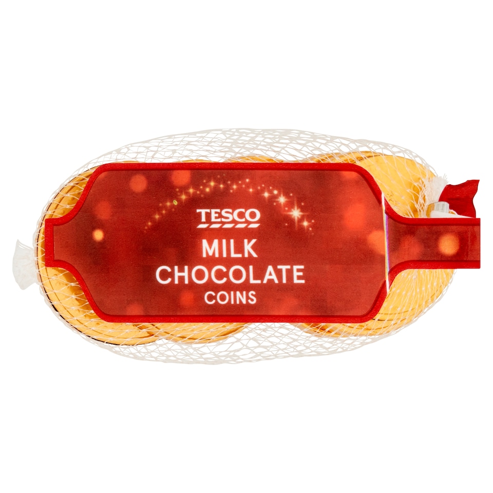 Tesco Milk Chocolate Coins 62G