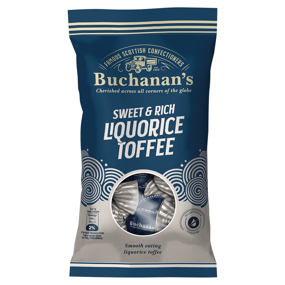 Buchanan's Sweet & Rich Liquorice Toffee 120G