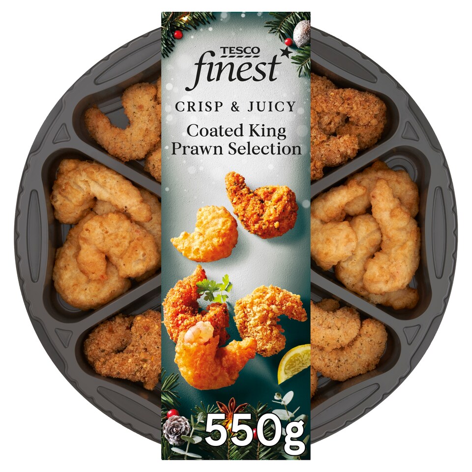 Tesco Finest Coated King Prawn Selection 550g