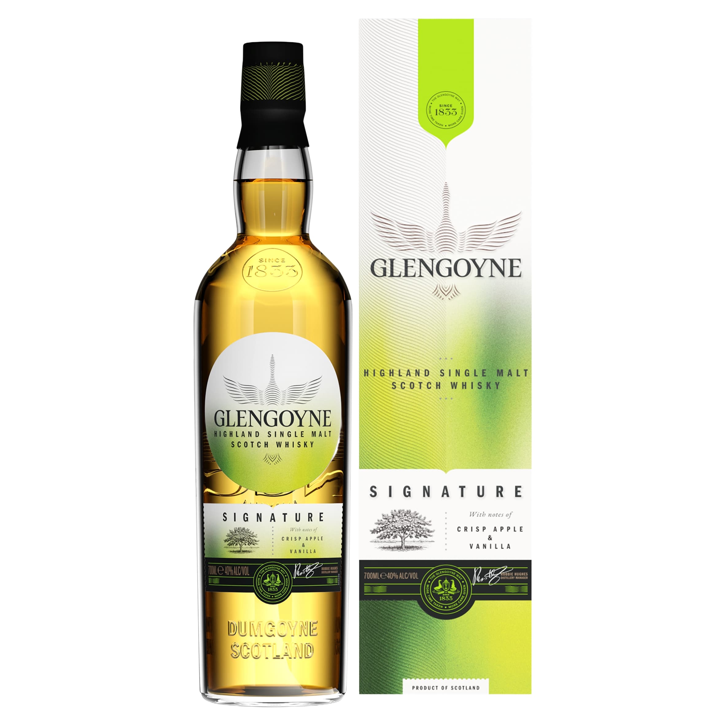Glengoyne Signature Highland Single Malt Scotch Whisky Crisp Apple & Vanilla 700ml
