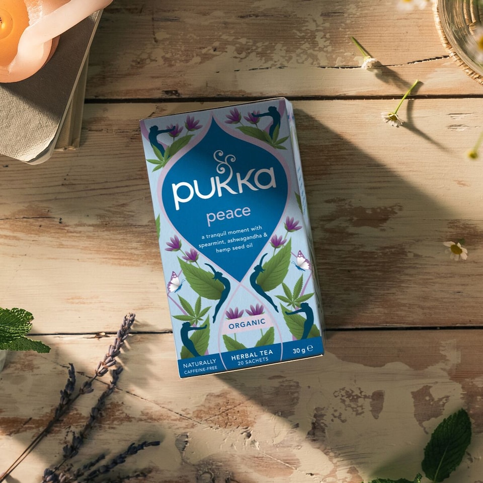image 1 of Pukka Organic Peace Herbal Tea With Chamomile 20 Herbal Tea Bags 30g