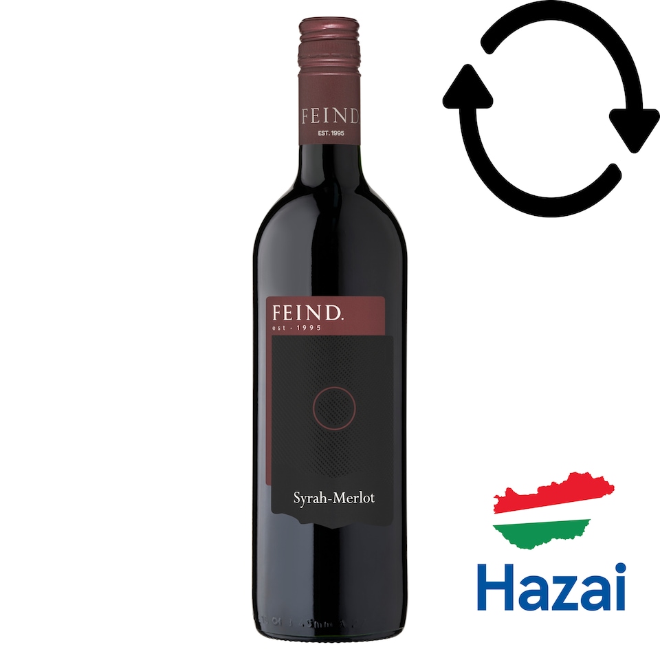 Feind Balatonfüred-Csopaki Syrah-Merlot száraz vörös bor 13% 750 ml