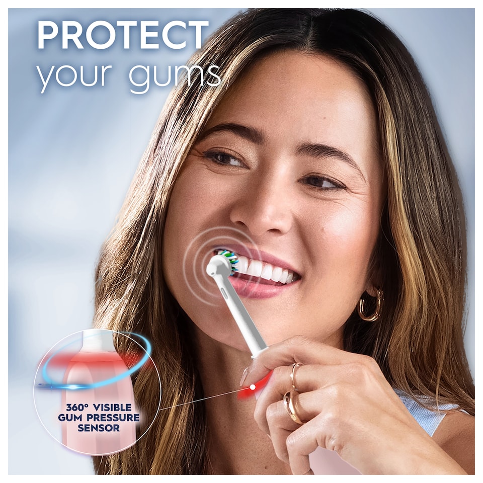 image 1 of Oral-B Pro 3 3D White Pink Electric Toothbrush & Case