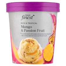 Tesco Finest Mango & Passion Fruit Ice Cream 500 ml