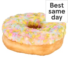 Tesco White Iced Doughnut