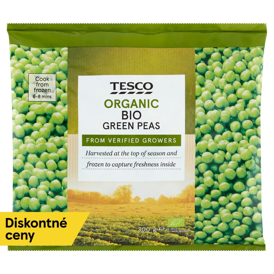 Tesco Organic Bio Green Peas 300 g