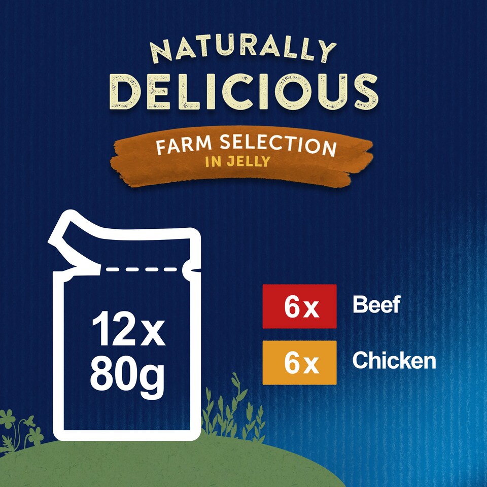 image 1 of Felix Naturally Delicious Cat Food Countryside In Jelly 40X80g