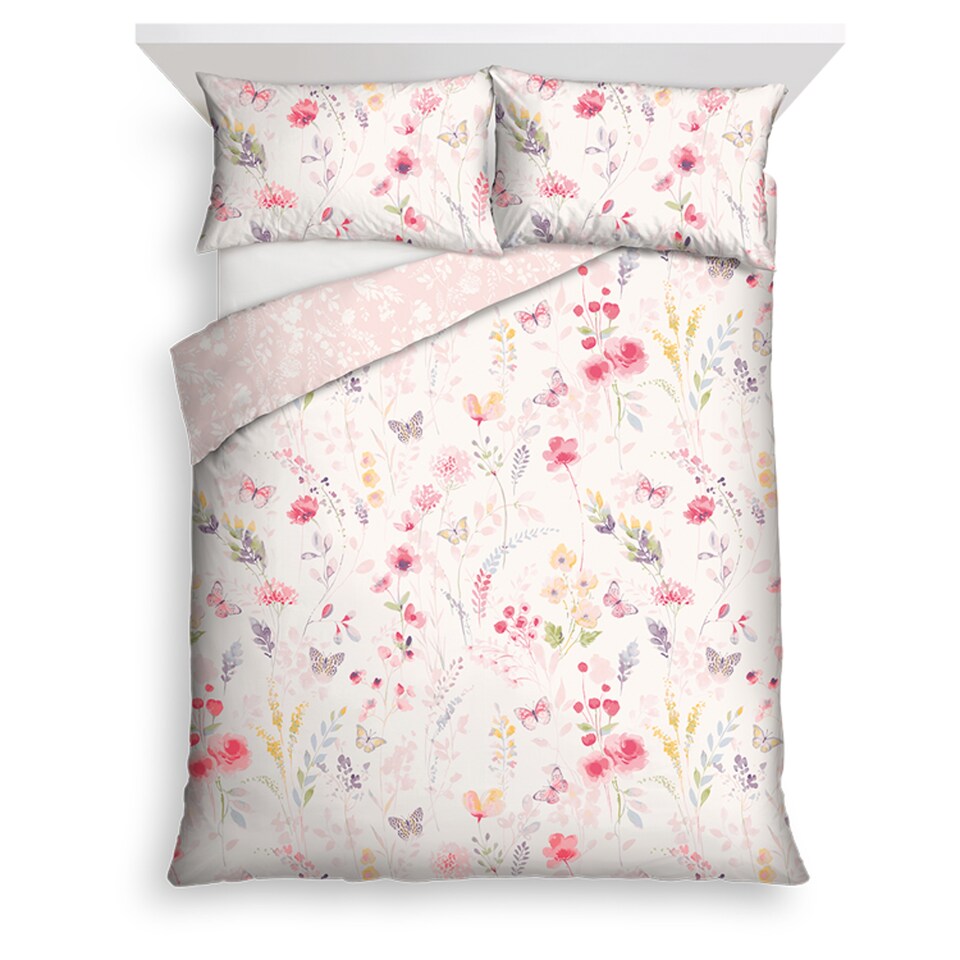 Tesco Pretty Floral Duvet Set Double