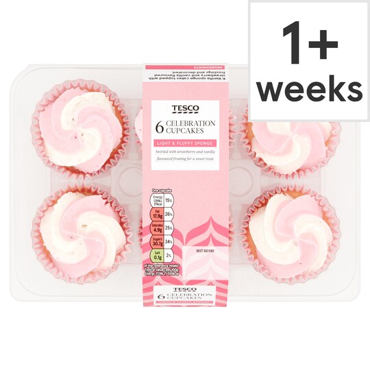 Tesco 6 Celebration Cupcakes Tesco Groceries
