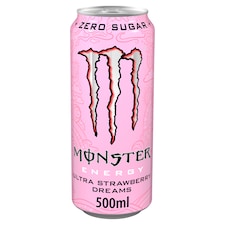 Monster Energy Drink - Ultra Strawberry Dreams Zero Sugar 500ml