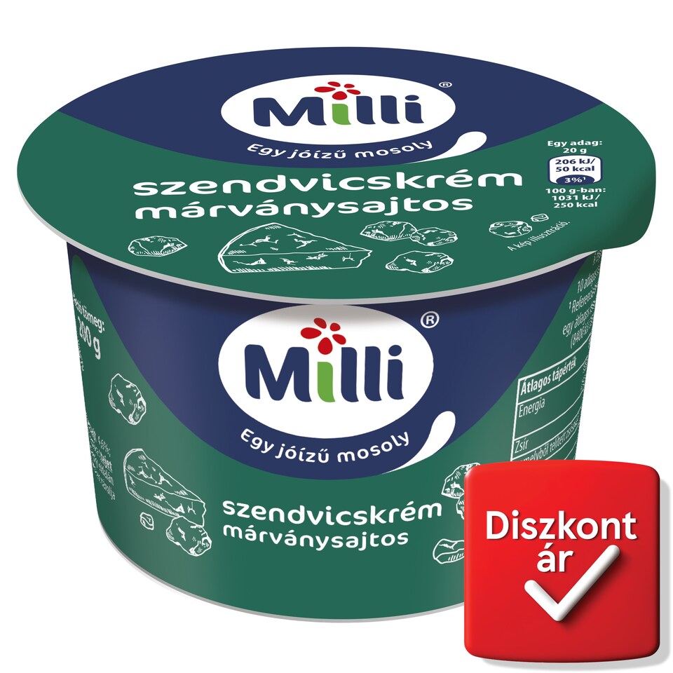Milli márványsajtos szendvicskrém 200 g