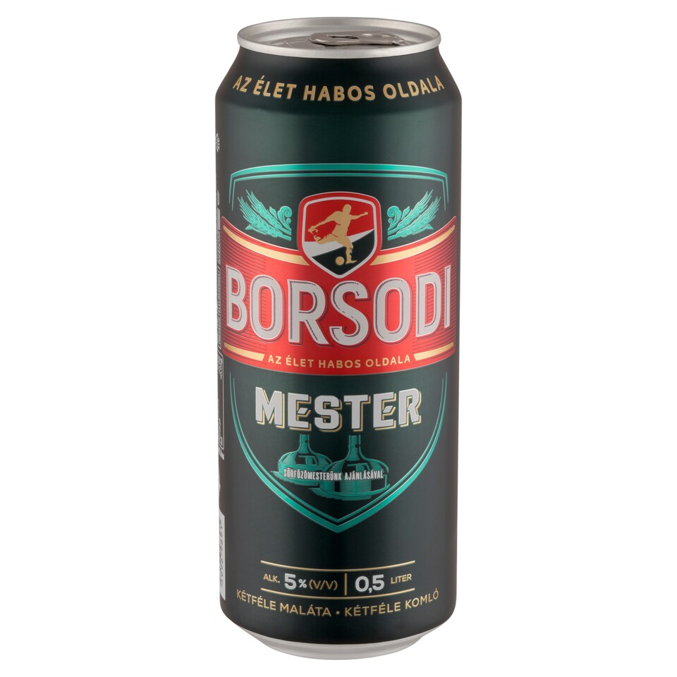 Borsodi Mester minőségi világos sör 5% 0,5 l