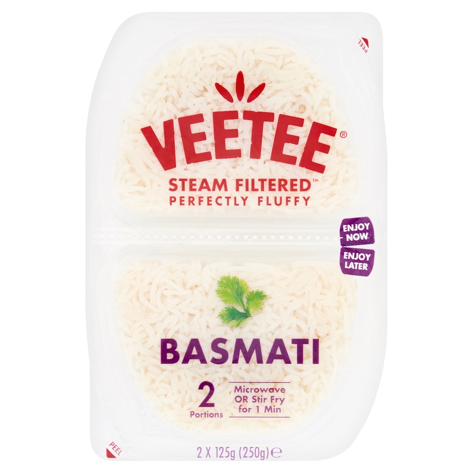Veetee Heat & Eat Basmati Rice Pot 2 X 125G
