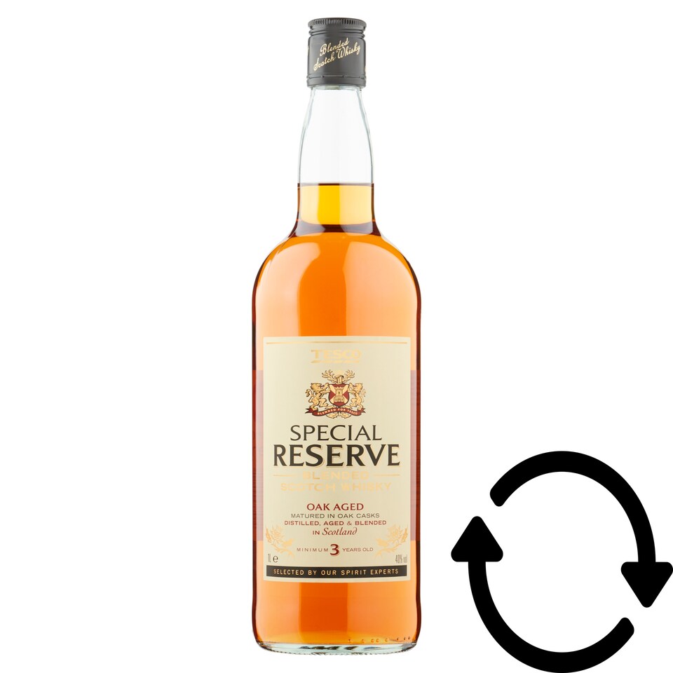 Tesco Special Reserve Blended Scotch whisky 40% 1 l