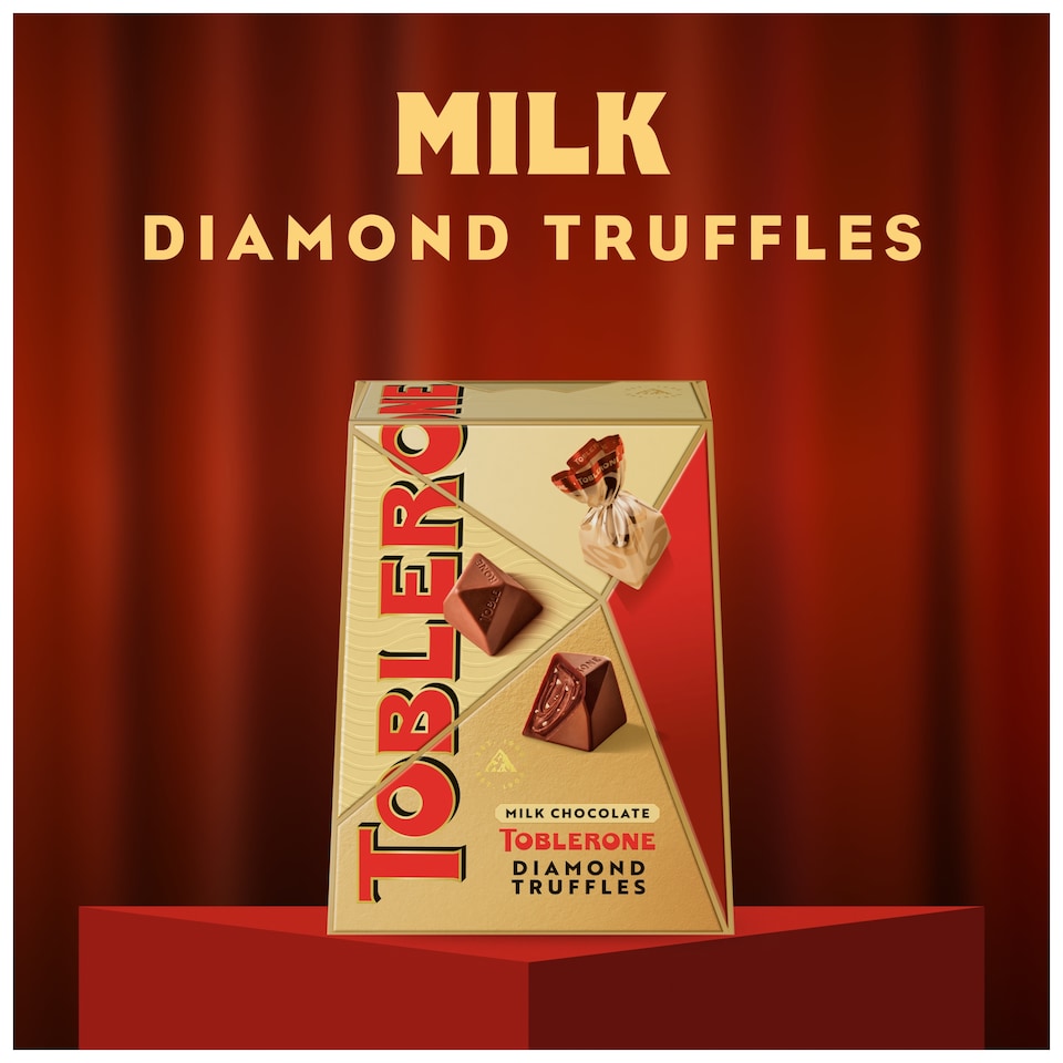 image 1 of Toblerone Milk Chocolate Truffles Gift Box 180g