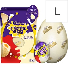 Cadbury White Creme Easter Egg Shell 190g
