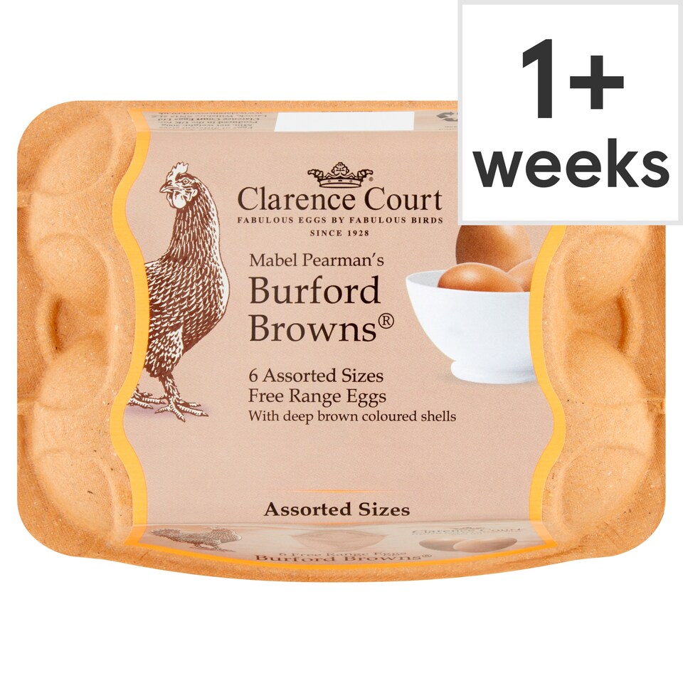 Clarence Court Burford Browns Free Range Eggs 6 Pack