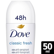 Dove 48h Classic Antiperspirant Deodorant Roll On 50ml