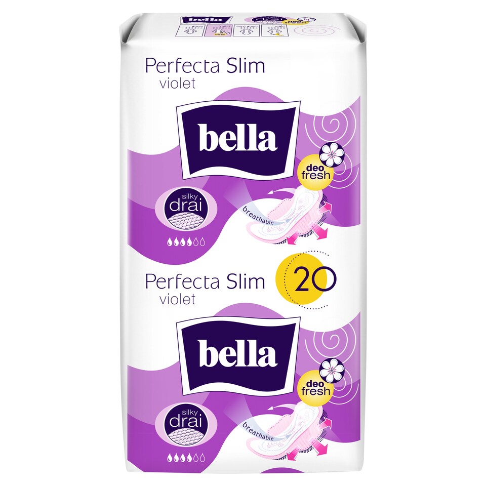 Bella Perfecta Ultra Violet Sanitary Pads á 10 + 10 pcs