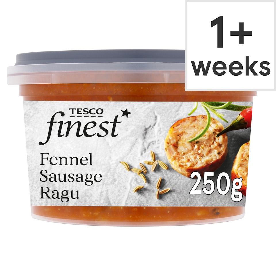 Tesco Finest Fennel Sausage Ragu 250g Tesco Groceries