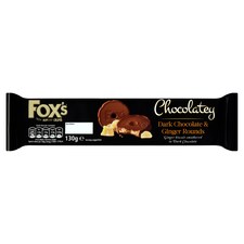 Foxs Dark Chocolate Ginger Biscuit 130G
