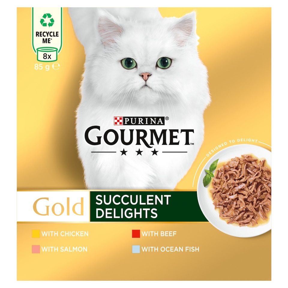 image 1 of Gourmet Gold Succulent Delights Cat Food 8x85g