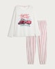 image 4 of Coca-Cola Holidays Are Coming Pyjama Set in Multi White
