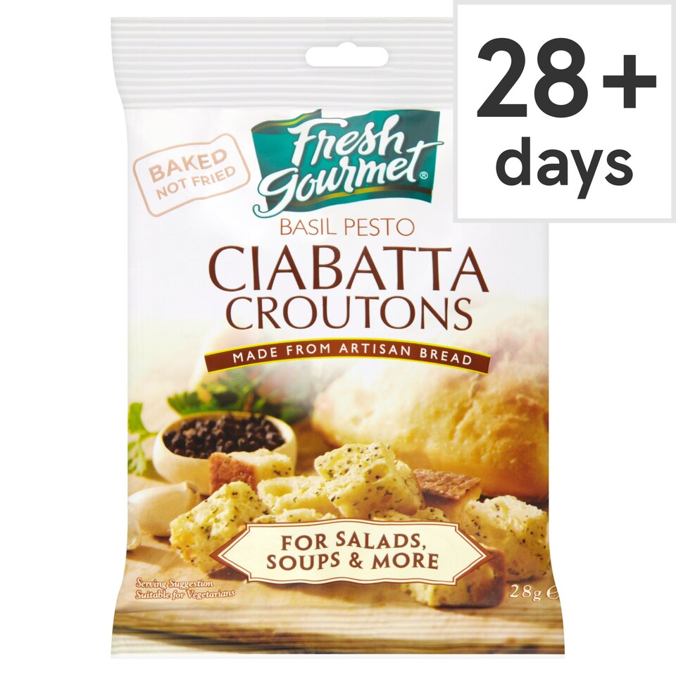 image 1 of Fresh Gourmet Ciabatta Croutons 28G