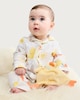 image 3 of F&F Baby 3-Piece Pure Cotton Easter Print Pyjama Set and Comforter in White