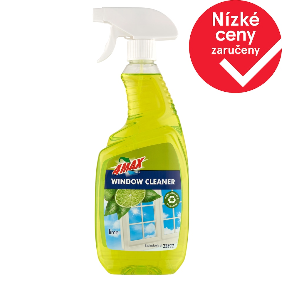 4MAX Lime čistící prostředek na okna 750ml