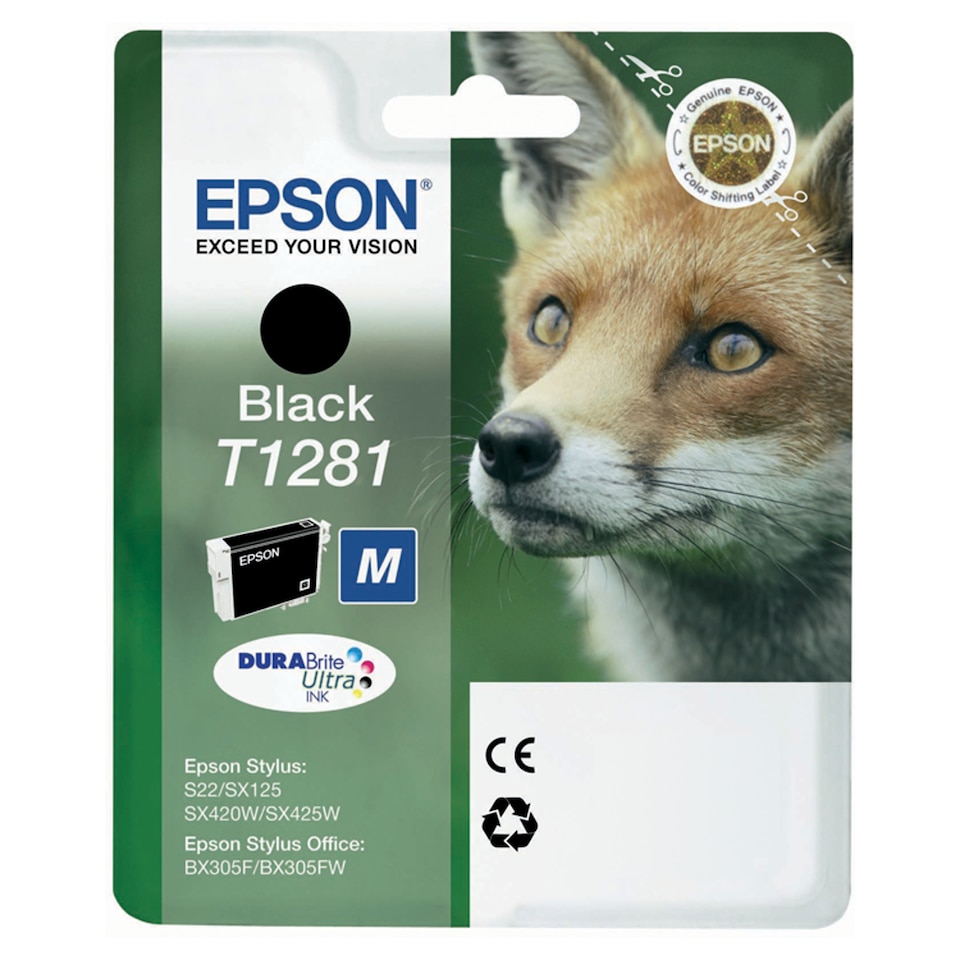 Epson Fox T1281 Black Printer Ink