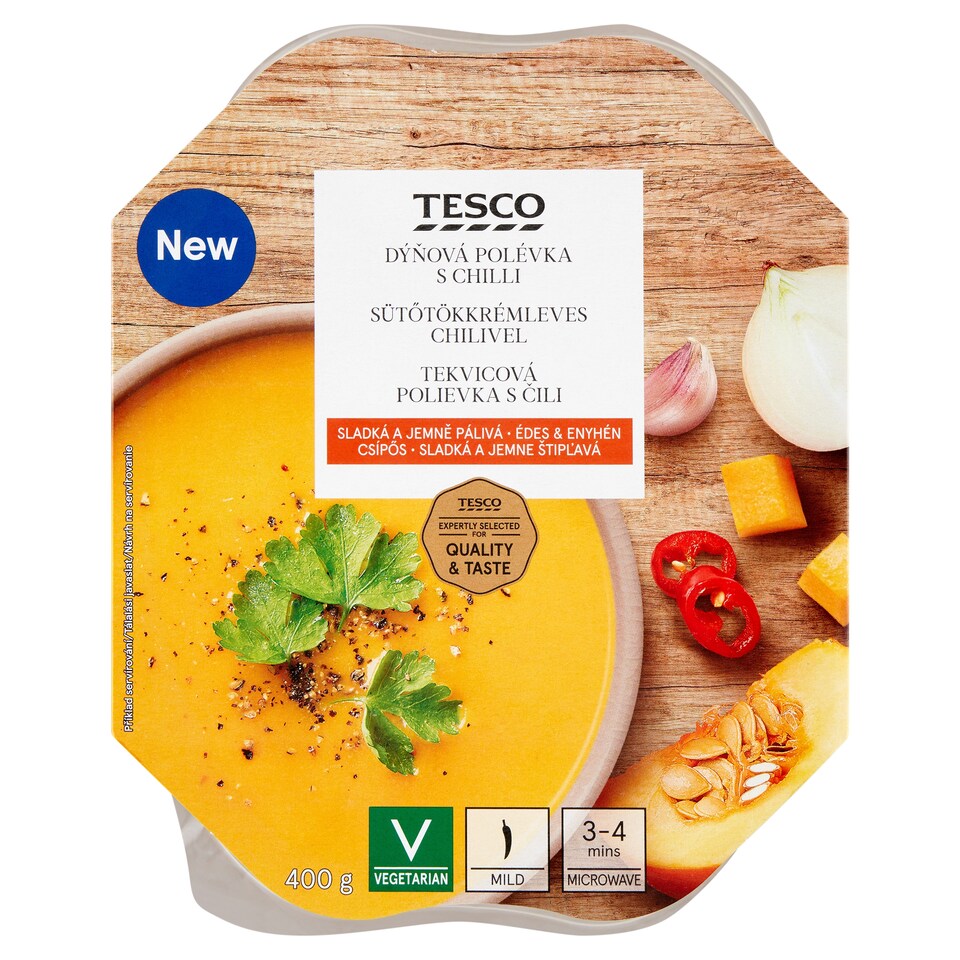 Tesco Tekvicová polievka s čili 400 g