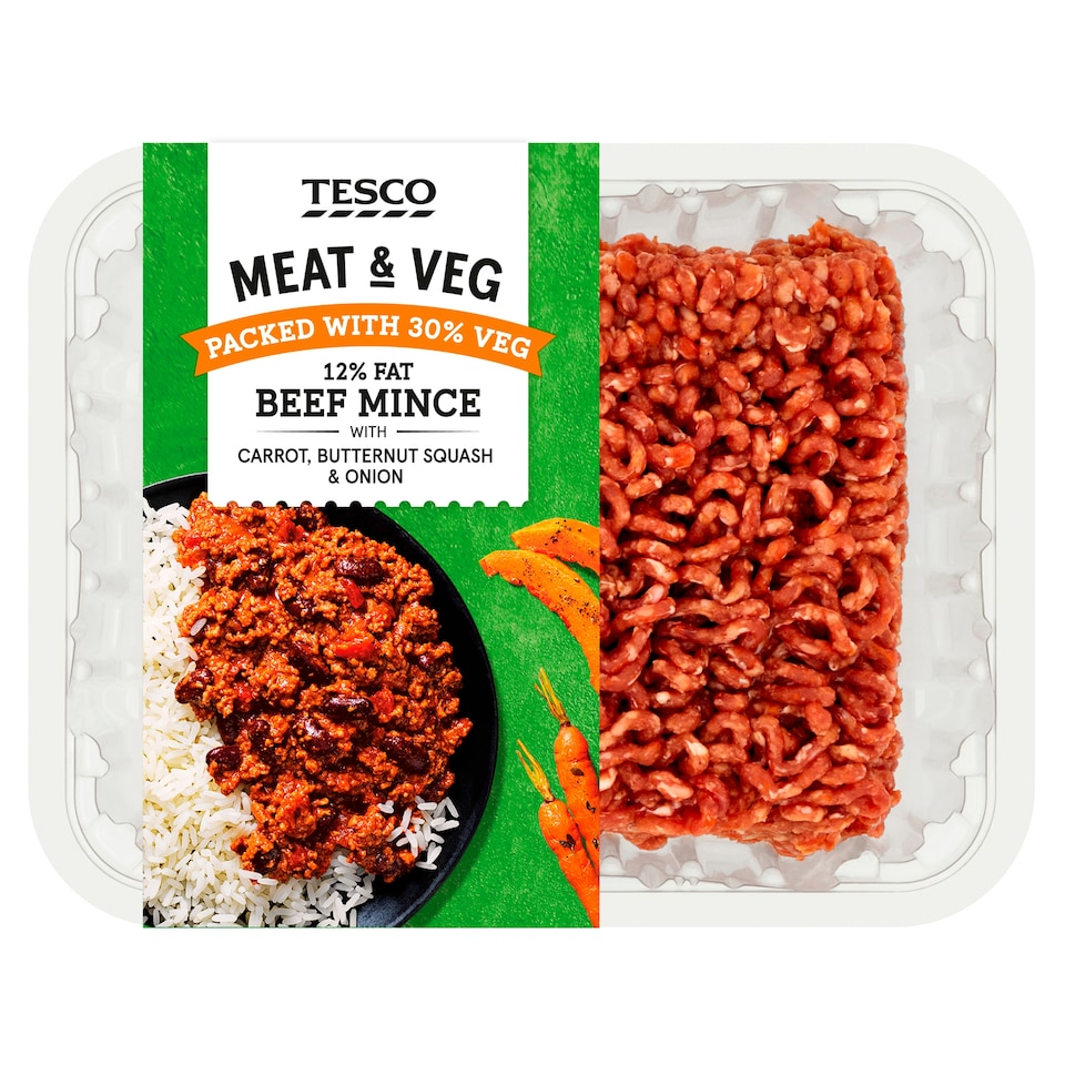 Tesco Meat & Veg Beef Mince 500g