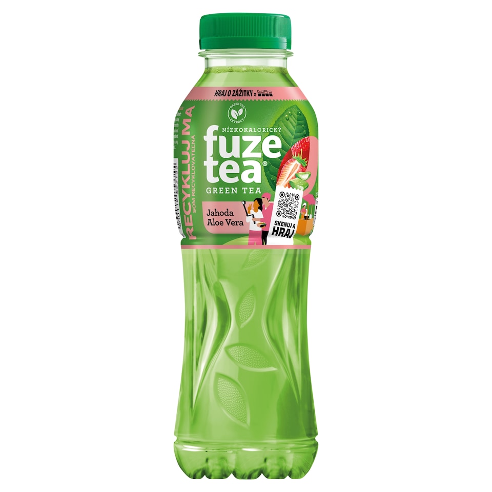 FuzeTea Green Ice Tea jahoda a aloe vera 500 ml