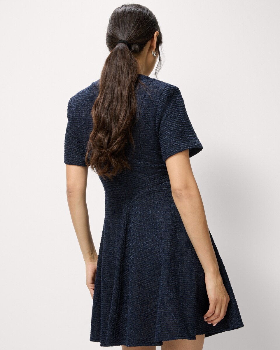 image 1 of The F&F Edit Boucle Mini Dress in Navy